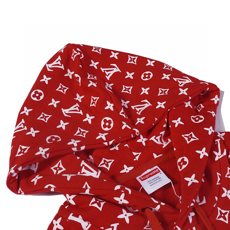 SUPREME X LV BOX LOGO HOODED