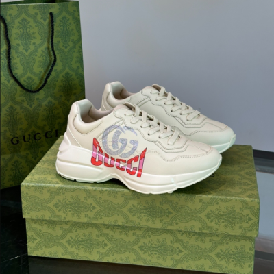 Gucci Ivory Leather Double G Sneaker – GCC175