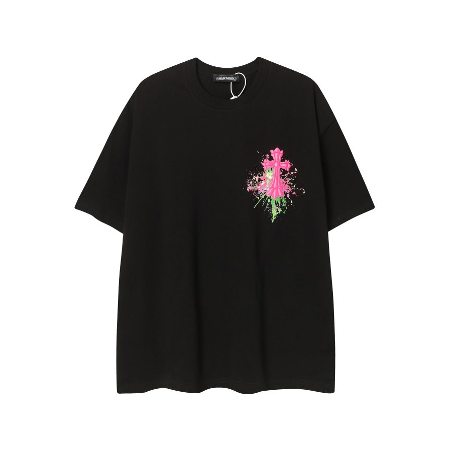 CHROME HEARTS BLACK WHITE T-SHIRT-8