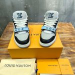 Louis Vuitton Trainer Blue Grey Black Sneaker – LVS210