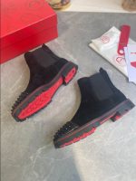 Christian Louboutin Black Ankle Boots Sneaker – CLS058