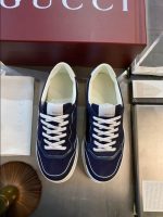 Gucci Lace-up Black White Leather Sneakers – GCC179