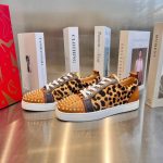 Christian Louboutin Bottom Rivet Leopard Sneaker – CLS039