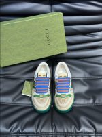 Gucci Screener Trainer With Web Beige Green Sneaker – GCC177