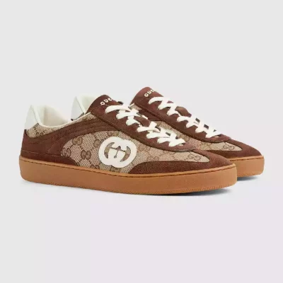 MEN’S G75 SNEAKER IN DARK BROWN SUEDE – GCC258