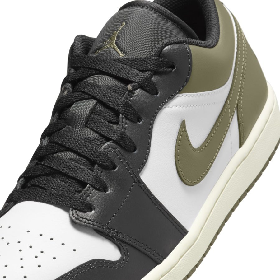 Air Jordan 1 Low ‘Black White Medium Olive’