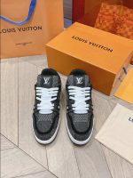 Louis Vuitton Trainer Black Damier 3D Denim Sneaker – LVS208