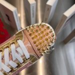 Christian Louboutin Red Bottom Pink Glitter Sneaker – CLS044