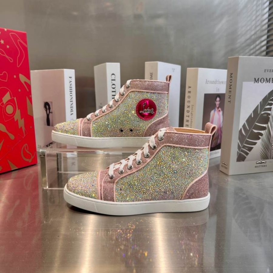 Christian Louboutin Pink Red Sneaker – CLS055