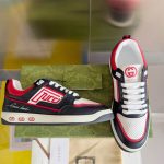 Gucci Unisex Black Red White Sneakers – GCC217