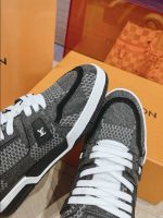 Louis Vuitton Trainer Black Damier 3D Denim Sneaker – LVS208