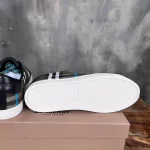 BURBERRY CHECK AND LEATHER SNEAKERS – BBR074