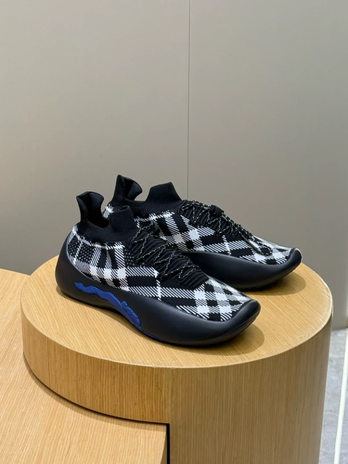 BURBERRY CHECK KNIT NEPTUNE SNEAKERS – BBR053