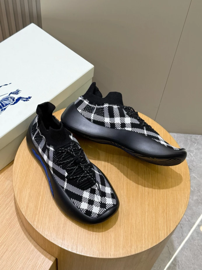 BURBERRY CHECK KNIT NEPTUNE SNEAKERS – BBR053