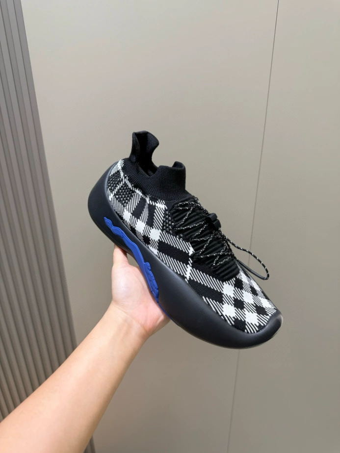 BURBERRY CHECK KNIT NEPTUNE SNEAKERS – BBR053