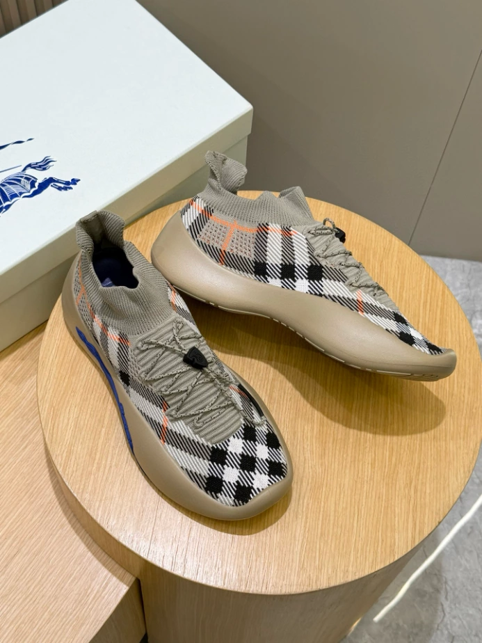 BURBERRY CHECK KNIT NEPTUNE SNEAKERS – BBR055