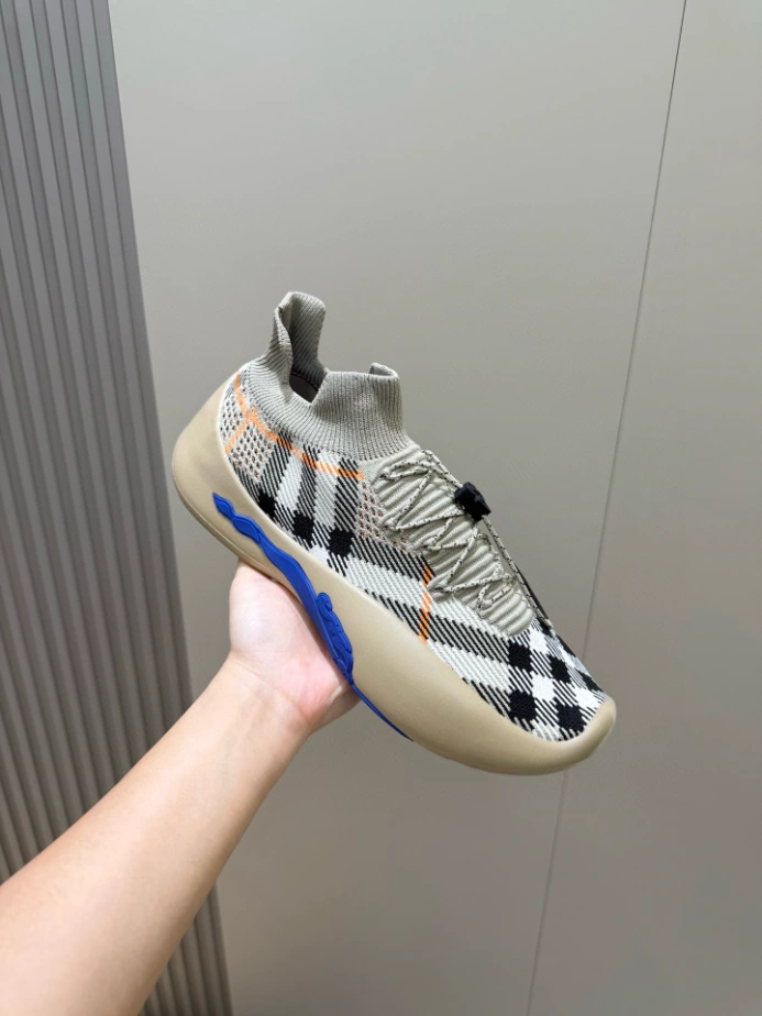 BURBERRY CHECK KNIT NEPTUNE SNEAKERS – BBR055