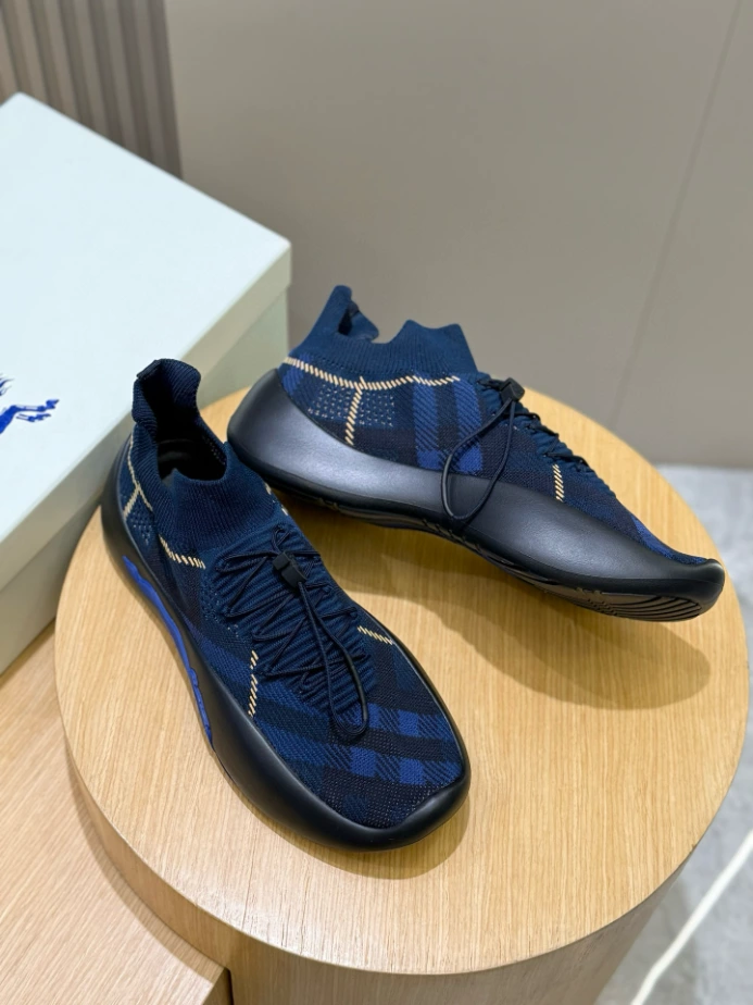 BURBERRY CHECK KNIT NEPTUNE SNEAKERS – BBR056