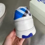 BURBERRY LEATHER AND CHECK TERRACE SNEAKERS – BBR035