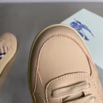 BURBERRY LEATHER AND CHECK TERRACE SNEAKERS – BBR036