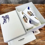 BURBERRY LEATHER AND CHECK TERRACE SNEAKERS – BBR083