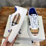 BURBERRY LEATHER AND CHECK TERRACE SNEAKERS – BBR083