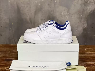 BURBERRY LEATHER STOCK SNEAKERS – BBR088