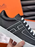 Hermes Boomerang Sneakers In Black Epsom Calfskin – HM020