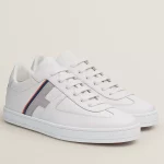 Hermes Boomerang Sneakers In Multicolore White Leather – HM032