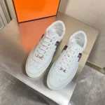 Hermes Boomerang Sneakers In Multicolore White Leather – HM032