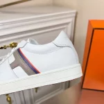 Hermes Boomerang Sneakers In Multicolore White Leather – HM032