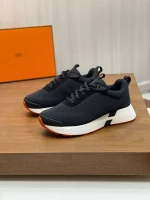 Hermes Heros Sneakers in Black Technical Knit – HM003