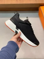 Hermes Heros Sneakers in Black Technical Knit – HM003