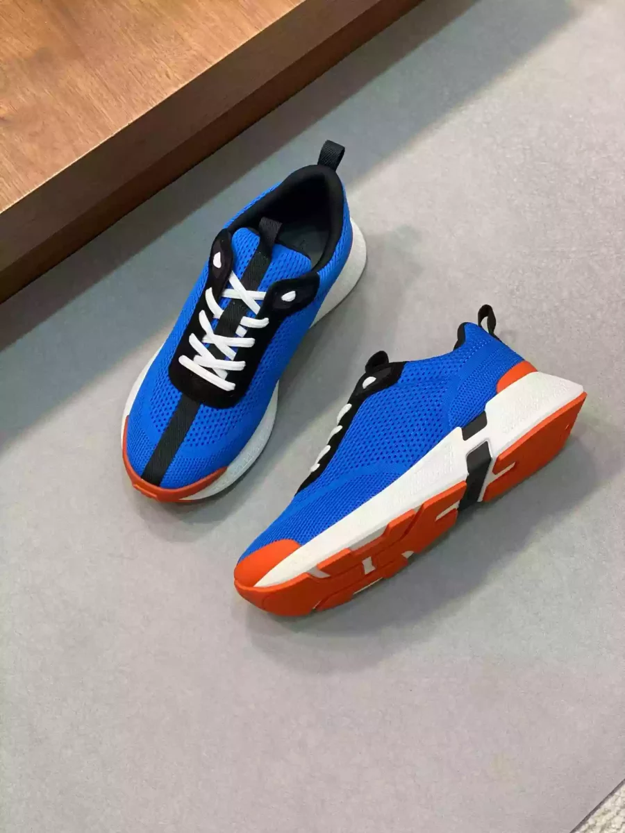 Hermes Heros Sneakers in Blue Technical Knit – HM006