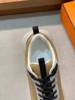 Hermes Heros Sneakers in Khaki Technical Knit – HM007