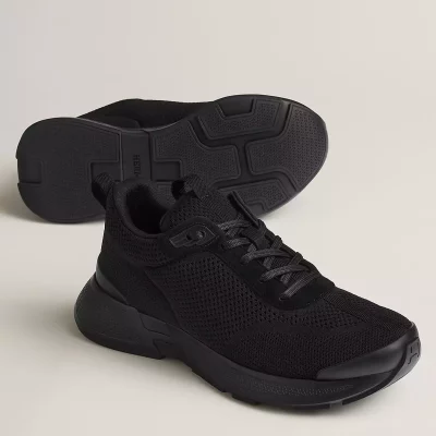 Hermes Heros Sneakers in Noir Technical Knit – HM005