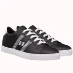 Hermes Men’s Avantage Sneakers In Black Calfskin – HM058