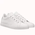 Hermes Men’s Avantage Sneakers In White Calfskin – HM062