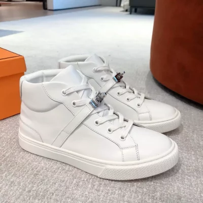 Hermes-Mens-Daydream-High-top-Sneakers-in-White-Leather-HM031-4-1.webp