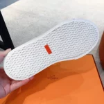 Hermes Men’s Daydream High-top Sneakers in White Leather – HM031