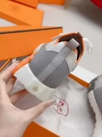 Hermes Men’s Depart Sneakers in Grey Gradient Knit – HM029