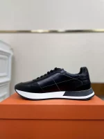 Hermes Men’s Drive Sneakers In Black Leather – HM033