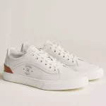 Hermes Men’s Get Sneakers in White Calfskin – HM026