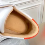 Hermes Men’s Quicker Sneakers In White Calfskin – HM057