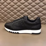 Hermes Men’s Trail Sneakers In Black Calfskin Leather – HM041