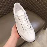 Hermes Men’s Trail Sneakers In White Calfskin Leather – HM038