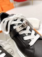 Hermes Women’s Day Sneakers in Black Leather – HM066