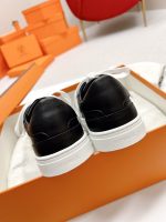 Hermes Women’s Day Sneakers in Black Leather – HM066