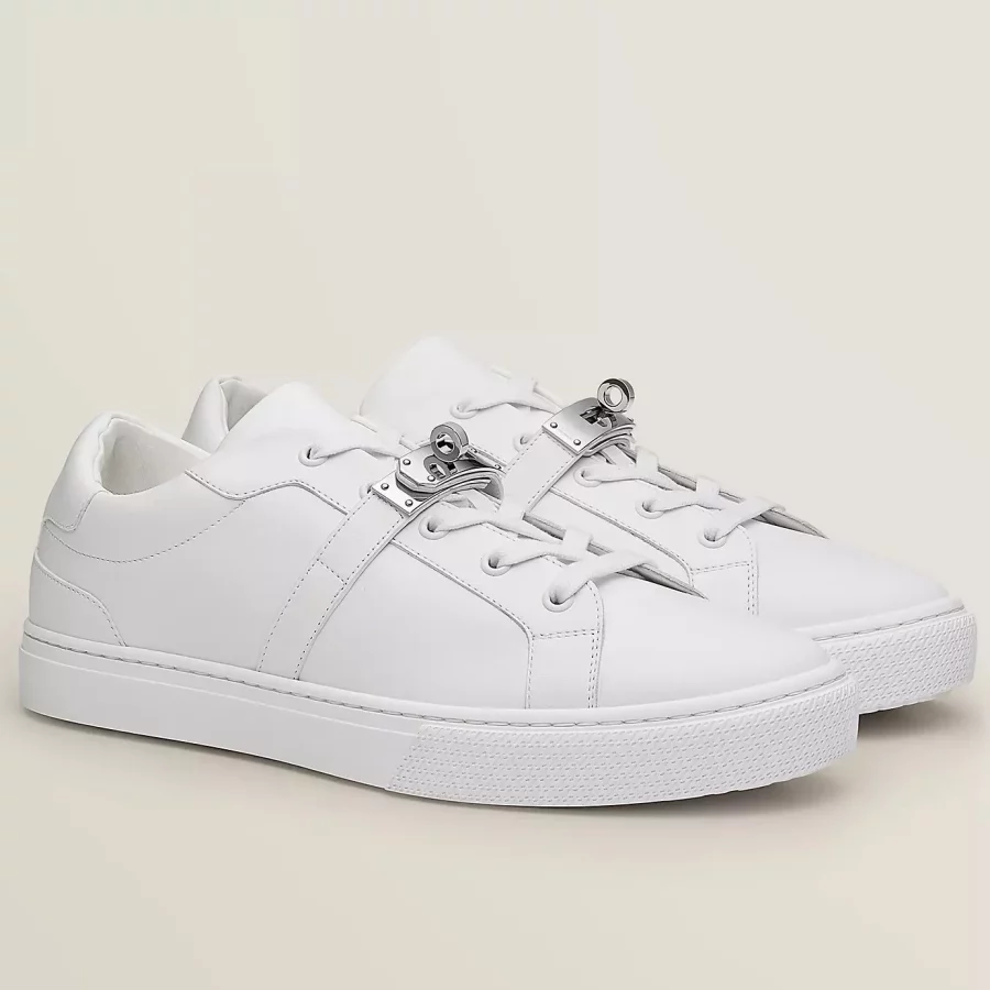 Hermes Women’s Day Sneakers in White Leather – HM065