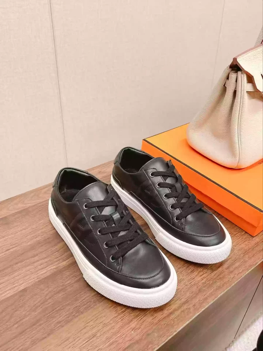 Hermes Women’s Deep Sneakers in Black Leather – HM063